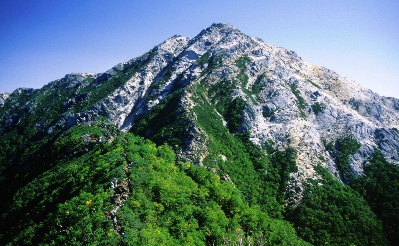 駒津峰から見た甲斐駒ヶ岳