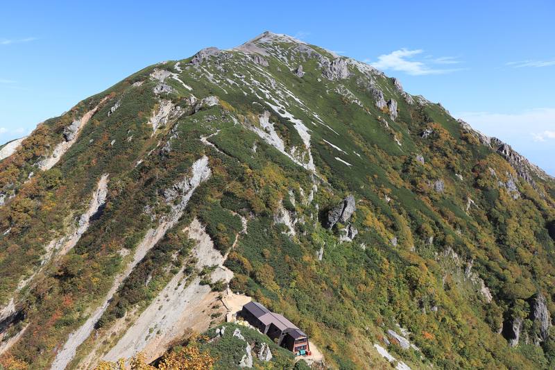 蓮華岳と針ノ木小屋