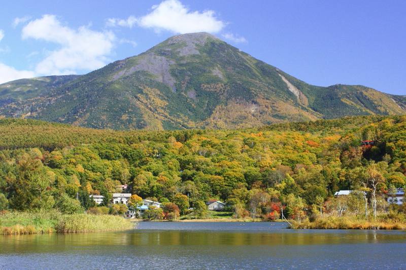 蓼科山（茅野市北山から）