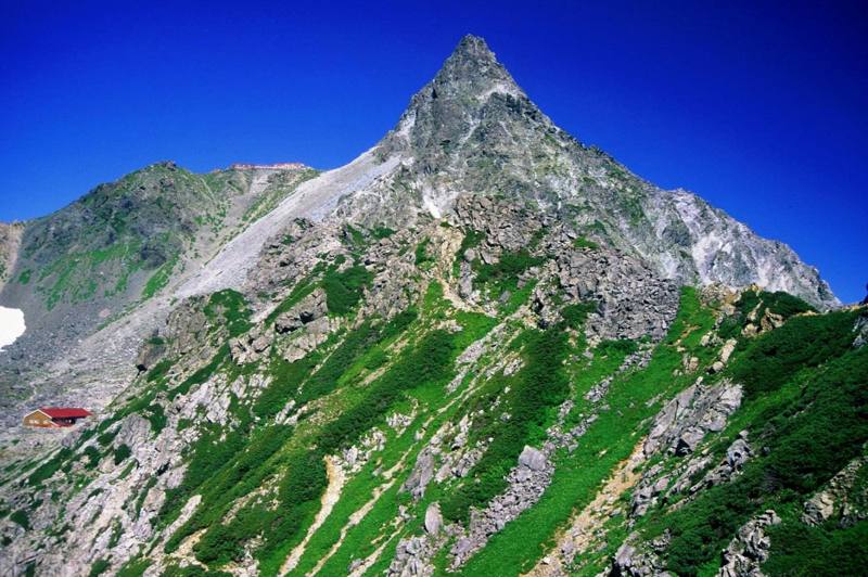 東鎌尾根から見た槍ヶ岳